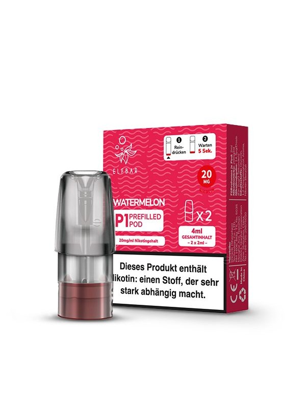 Elfbar Mate500 Pods Watermelon 20mg/ml 2 Stück