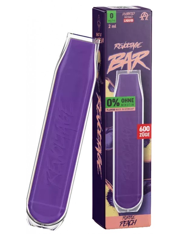 REVOLTAGE BAR E Zigarette Einweg Purple Peach NIKO...