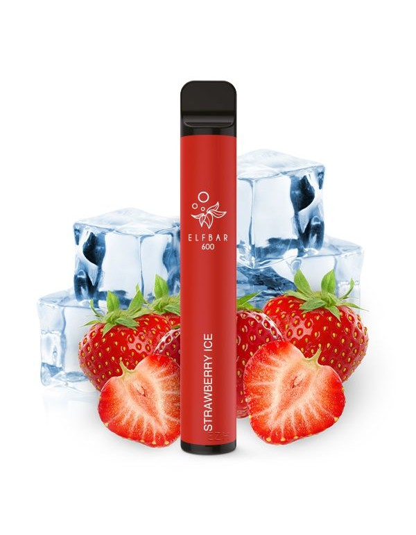 ELFBAR 600 Einweg E-Zigarette Strawberry Ice NIKOT...