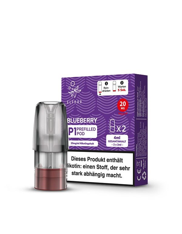 Elfbar Mate500 Pods Blueberry 20mg/ml 2 Stück