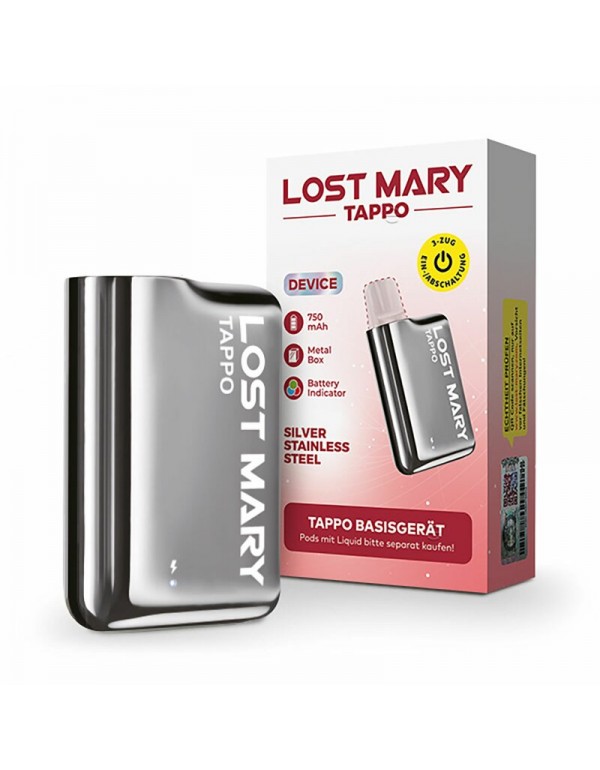 Lost Mary TAPPO Basisgerät Akku Silver Stainless ...