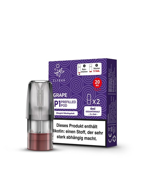 Elfbar Mate 500 Pods Grape 20mg/ml 2 Stück