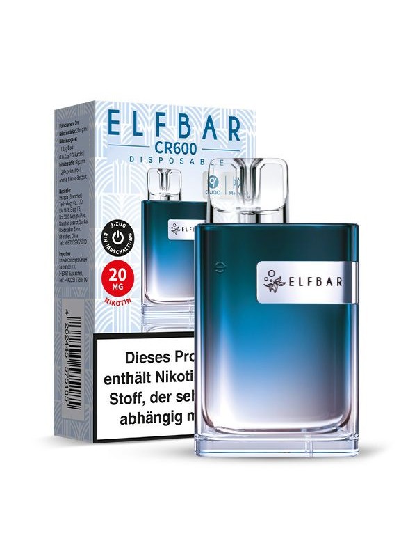 ELFBAR Crystal CR600 Blueberry Einweg E Zigarette 20mg/ml