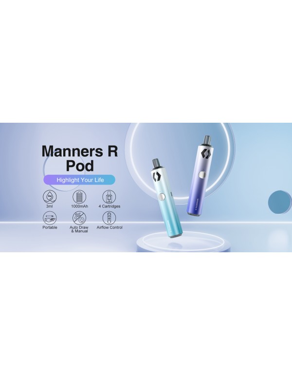 VAPEFLY Manners R Pod Cartridge 1.2 Ohm - 3 Stück pro Packung