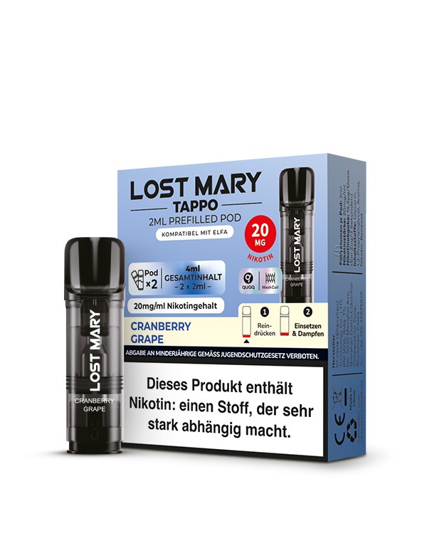 Lost Mary TAPPO Pods Cranberry Grape 20mg/ml