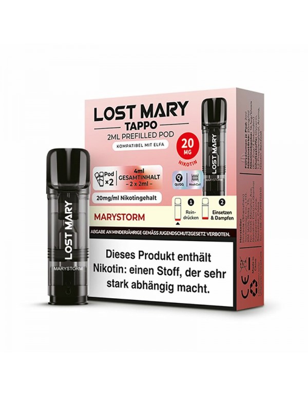 Lost Mary TAPPO Pods Marystorm 20mg/ml