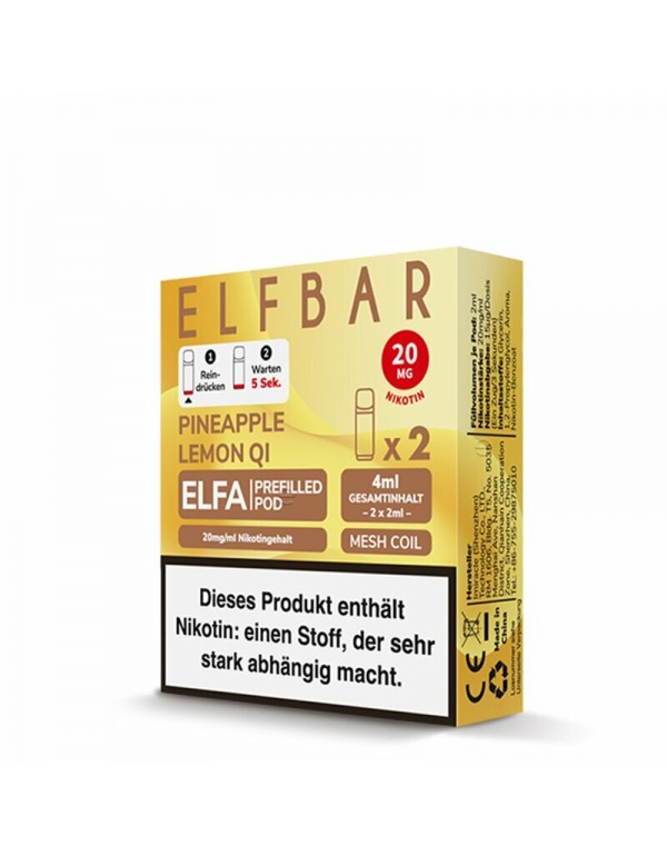 ELFA Pods Pineapple Lemon QI 20mg/ml 2 Stück