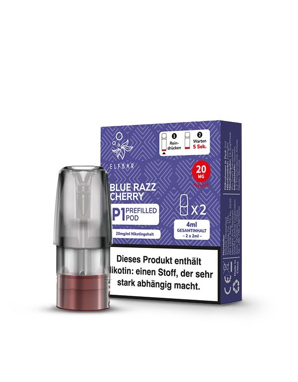 Elfbar Mate500 Pods Blue Razz Cherry 20mg/ml 2 Stück