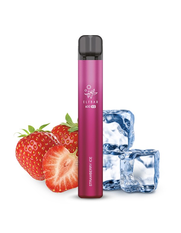 ELFBAR 600 Strawberry Ice Einweg E Zigarette V2 20...