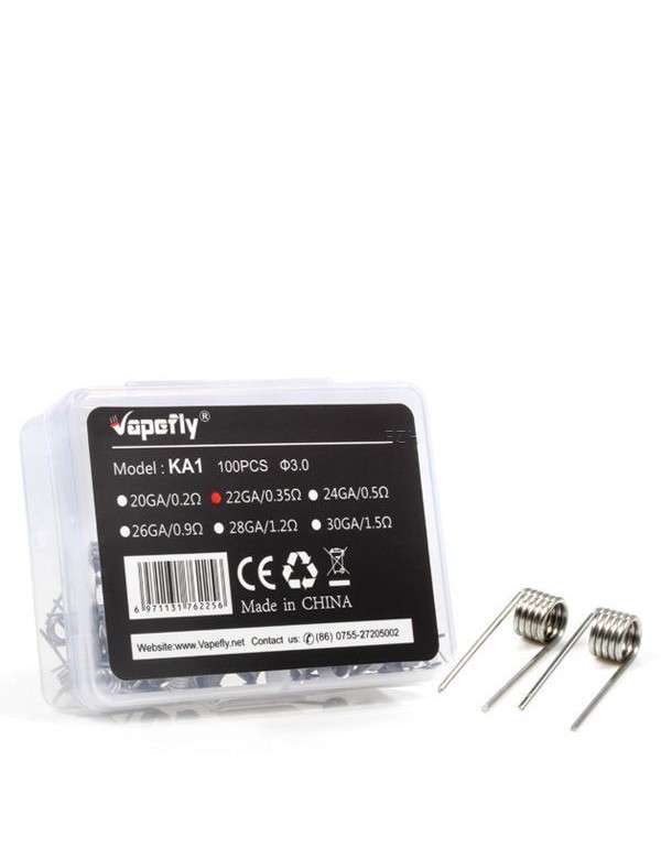 Vapefly 100x KA1 22GA Prebuilt Coil