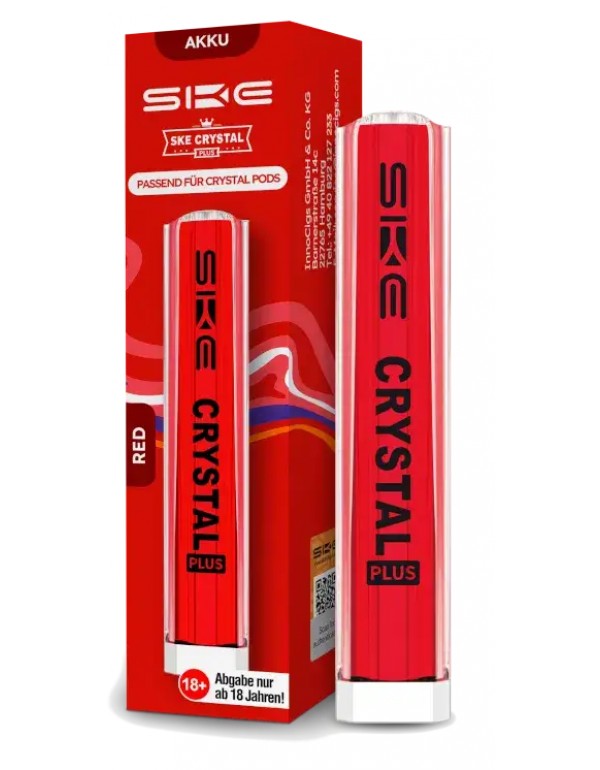 SKE CRYSTAL PLUS Akku 400mAh Basisgerät Rot (Red)