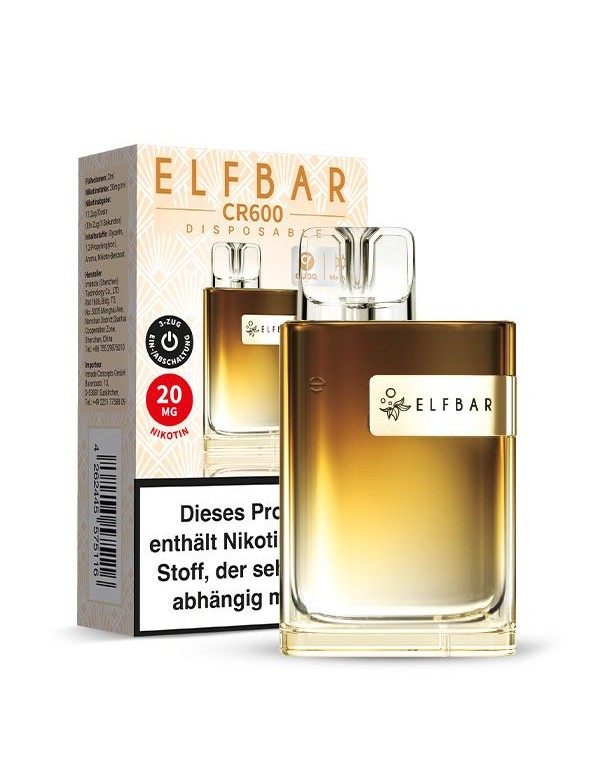 ELFBAR Crystal CR600 Alps Ice Einweg E Zigarette 20mg/ml