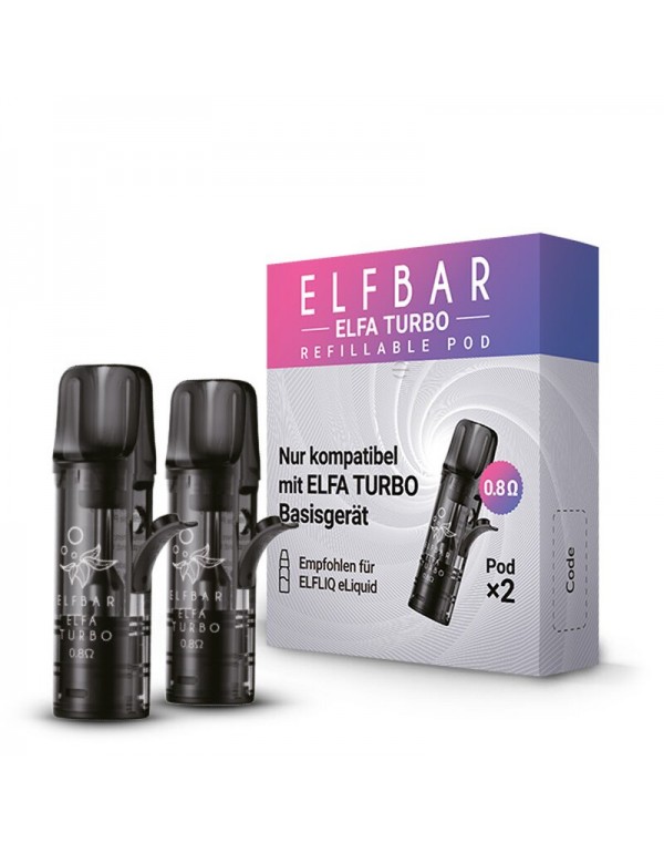 ELFA TURBO by Elf Bar Refillable Pods Leerpods 0.8...