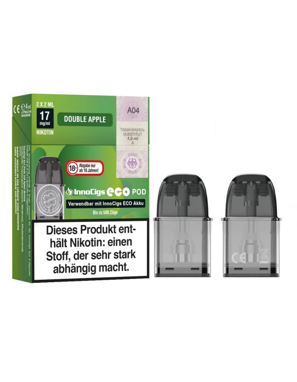 INNOCIGS ECO Pods Double Apple 17mg/ml 2 Stück