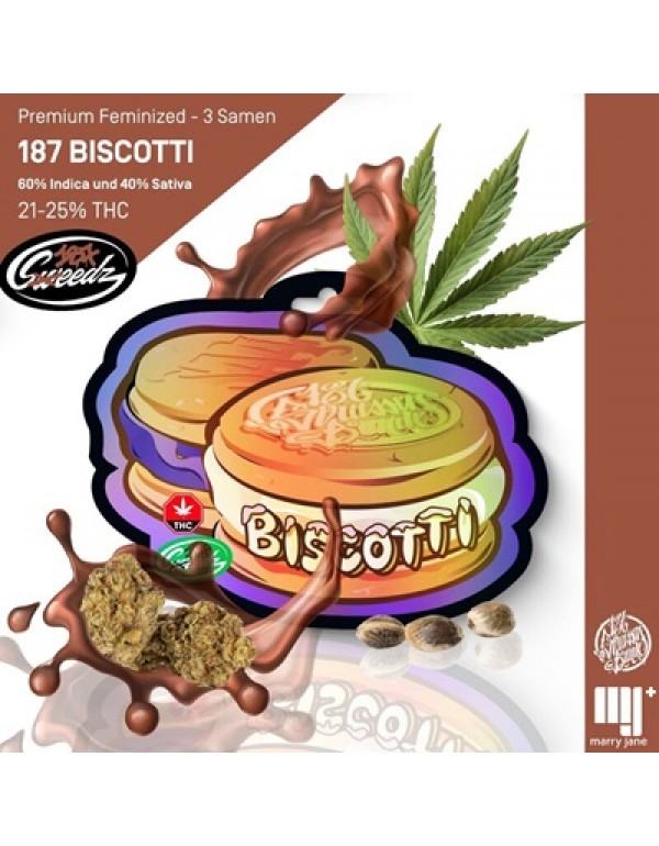 187 Sweedz Cannabis Samen SA4 Biscotti 3 Stück