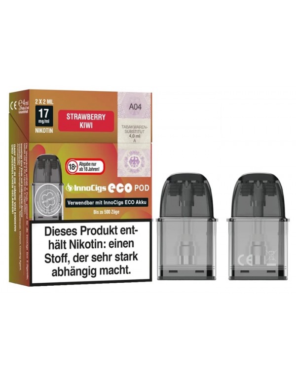 INNOCIGS ECO Pods Strawberry Kiwi 17mg/ml 2 Stück