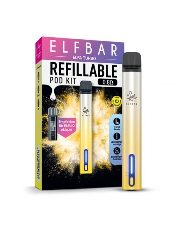 ELFA TURBO by Elf Bar Refill Pod System Aurora Gol...