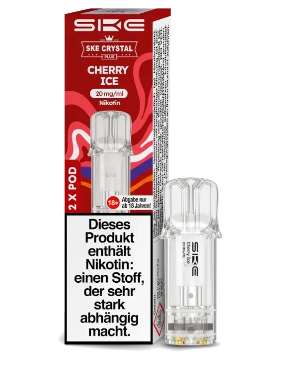 SKE CRYSTAL PLUS Pods Cherry ICE 20mg/ml 2 Stück