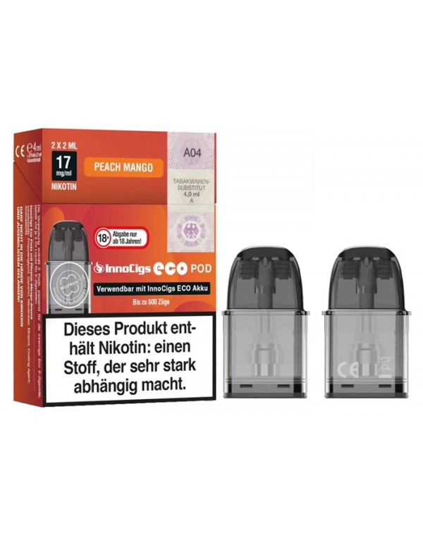 INNOCIGS ECO Pods Peach Mango 17mg/ml 2 Stück