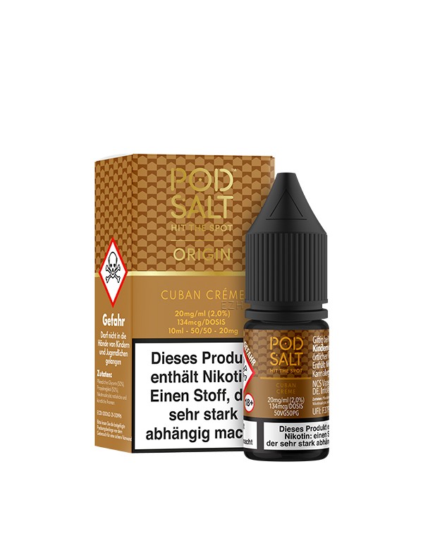 PODSALT Origin Cuban Creme Nikotinsalz Liquid (50/50) 20mg/ml 10ml